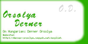 orsolya derner business card